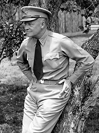 Eisenhower in military garb
