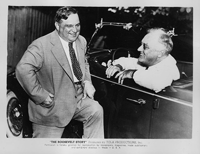 Franklin D. Roosevelt and Fiorello LaGuardia in Hyde Park